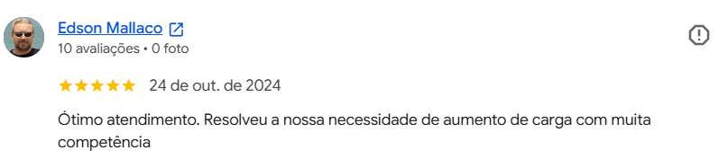 Avaliação de cliente da MRX no Google — 13